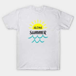 Aloha summer hello summer T-Shirt